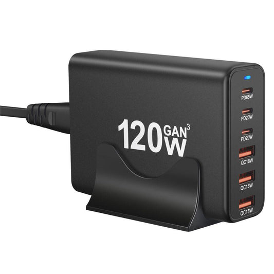 120W GaN 6-Port USB-C Charger