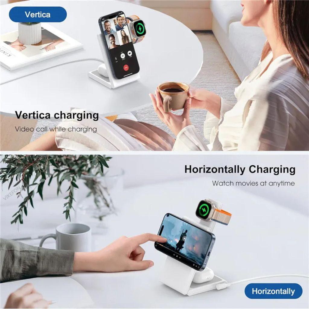 3 in 1 Foldable Charger for Apple