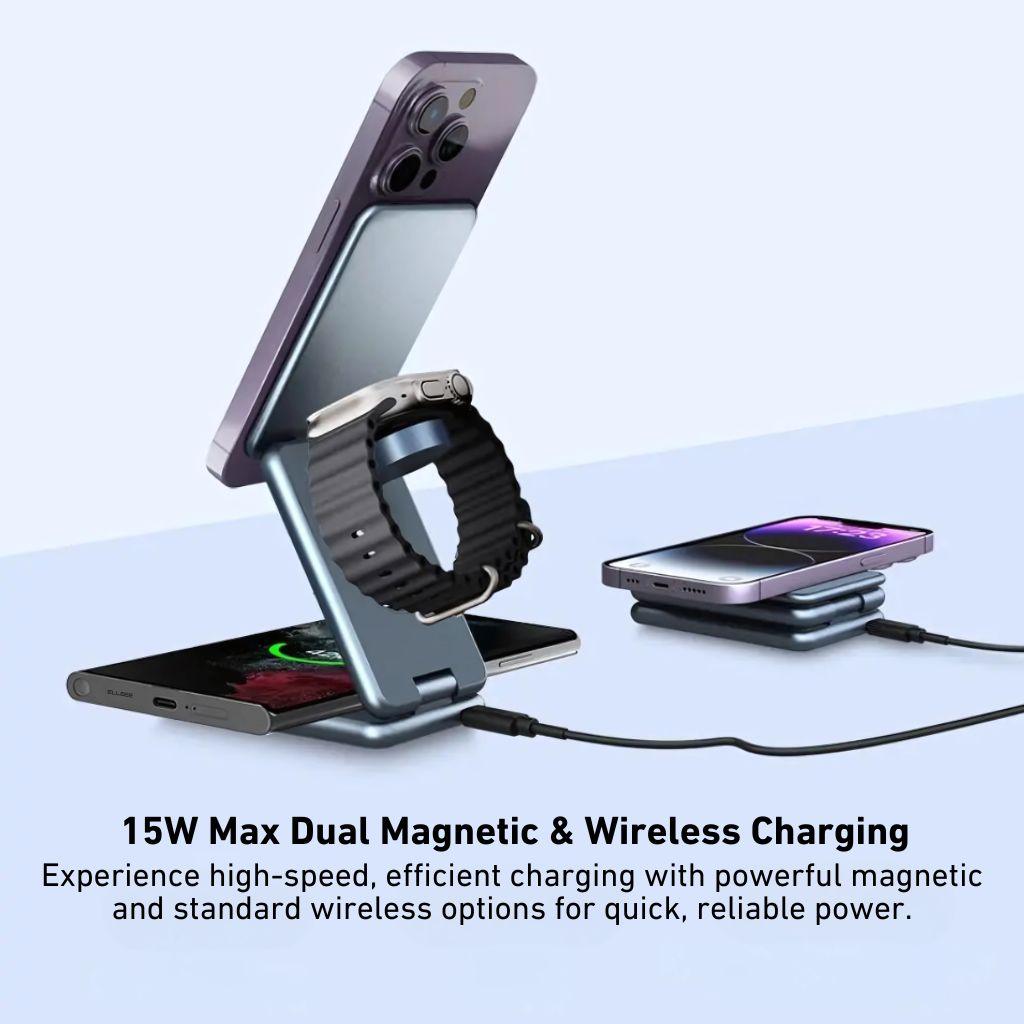 3 in 1 Foldable Charger for Apple & Samsung Devices