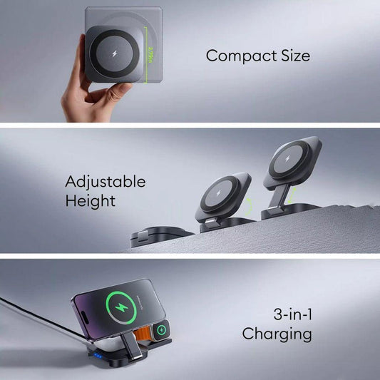 3 in 1 Foldable Charger for Apple