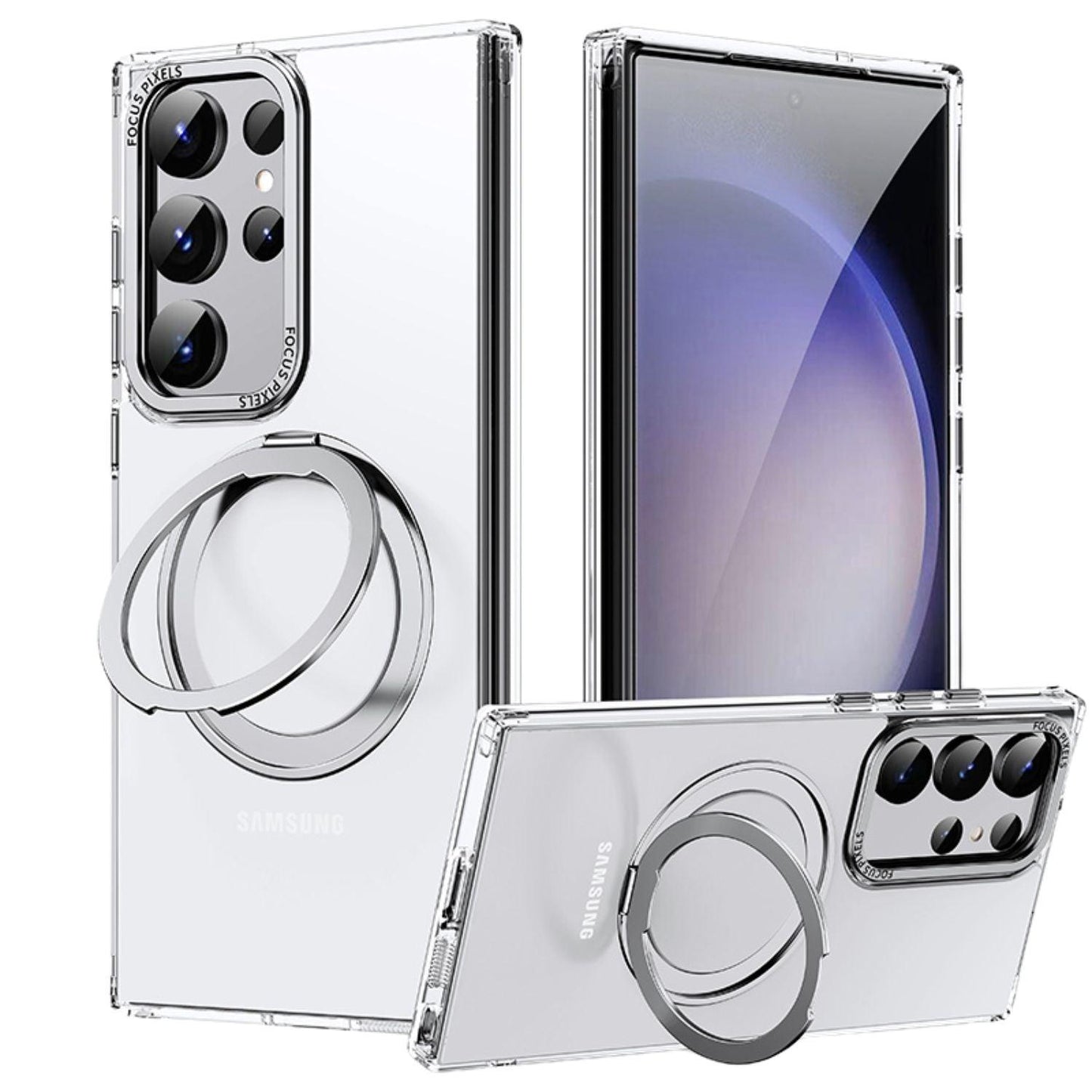 Magnetic Case with Kickstand for Samsung