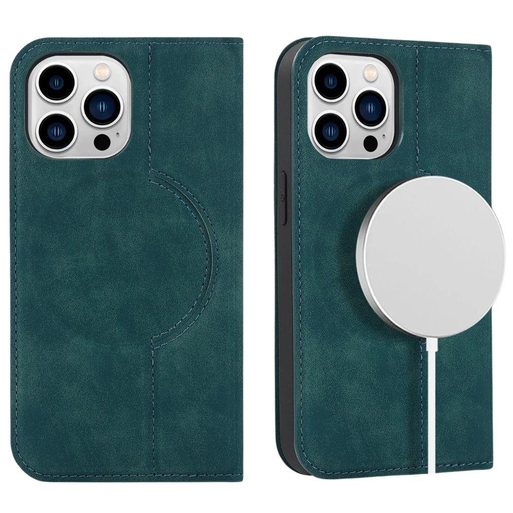 Magnetic Leather Case with Wallet for iPhone