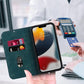 Magnetic Leather Case with Wallet for iPhone